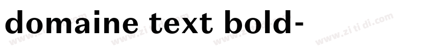 domaine text bold字体转换